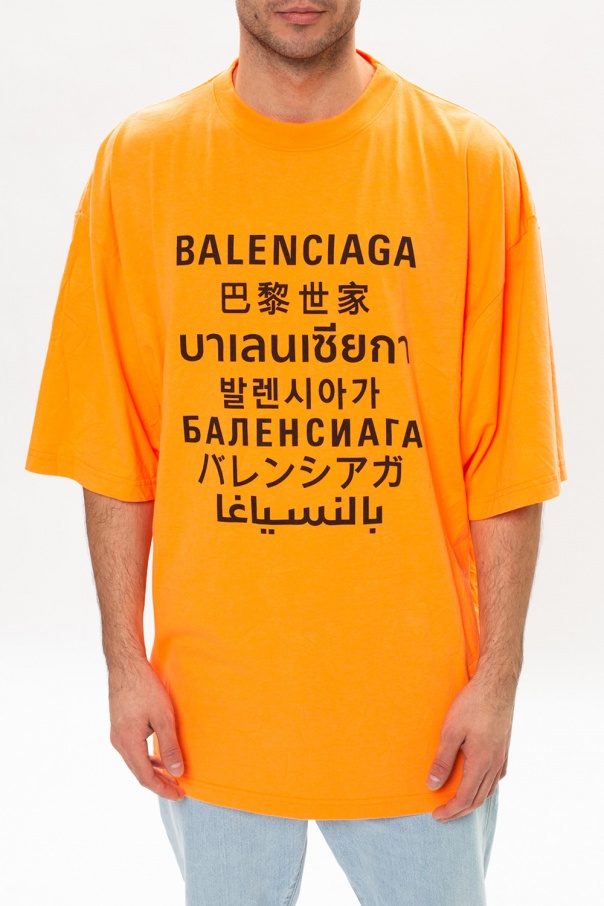 Balenciaga t sales shirt mens orange